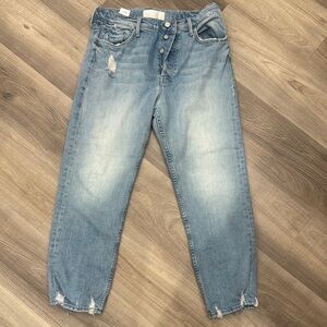 Mother jeans. The Tomcat. Color is True Confessions.